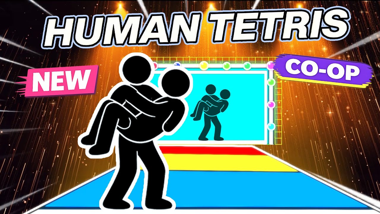 Human Tetris х 2 Player Co-op New Version | Immersive Interactive Warm Up