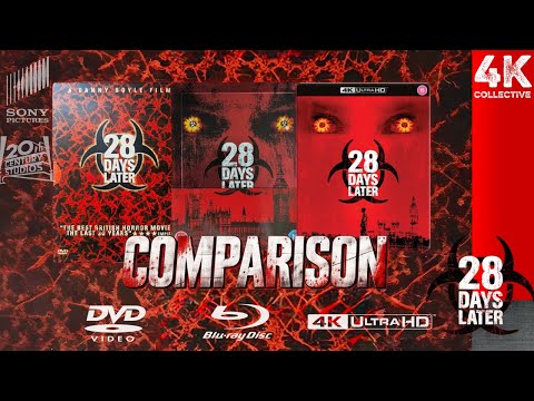 28 Days Later 4K UltraHD Blu-Ray Video Comparison To Blu-Ray and DVD