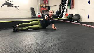 Side Plank with Cable Row