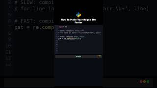 How to Make Your Regex 10x Faster #compile