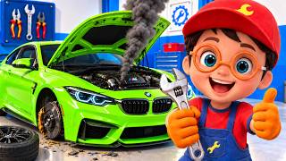 chiya opens auto repair shop helps his friends toy cars