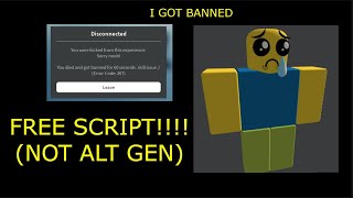 ROBLOX UNBAN SCRIPT!!! (NOT ALT GEN)