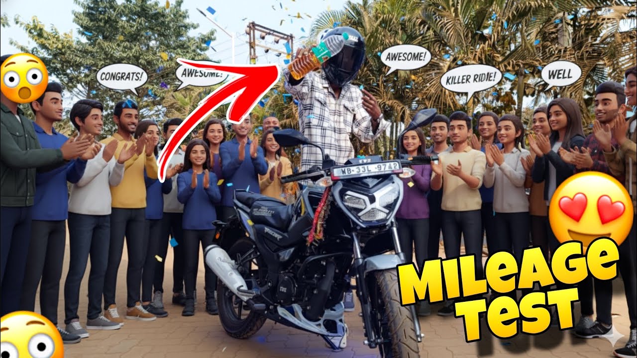 TVS Rider Mileage Test ?🤯