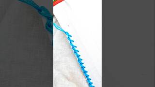 Hand embroidery border lace design #khadizascreativehand #handbroidery #diynstitch