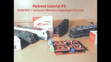 Driving model railroading switch motors MTB MP1 and MP5 with an Helvest DCC decoder