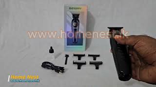 Geemy GM-8071 Professional Hair Trimmer with Precision Stainless Steel Blades USB Charging