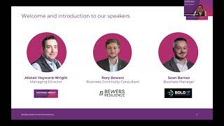 Webinar: Building better business resilience