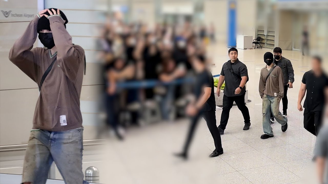 BTS (JIMIN & ARMY) 지민 입국을 환영하기 위해 모인 팬들 (현장 느낌 Ver.) 방탄소년단 직캠 | 230718