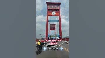JEMBATAN AMPERA PALEMBANG #shorts  #jembatanampera #sumsel