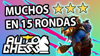 Estrategia Del Apostador: Consigue muchas piezas lvl 3 en 15 rondas | Auto Chess