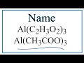 Aluminum Acetate and Its Properties
