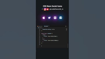 CSS Neon Social Icons