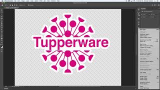 Tupperware Logo from Ai into Photoshop