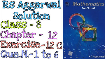 Direct and Inverse Proportions | Class 8 Exercise 12C Question 1,2,3,4,5,6 |Rs Aggarwal| @mdsirmaths