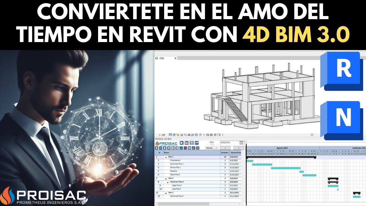 Conviertete en el amo del tiempo en Revit con 4D BIM 3.0 - API Addins