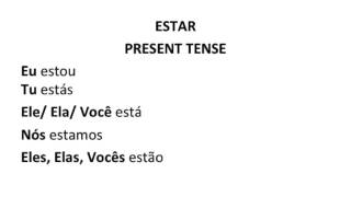 Verb To Be in Portuguese - SER and ESTAR, Lesson 7