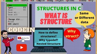 Introduction to Structure! Accessing of Variables!Typedef!Nested structures! Why use dot operator !C