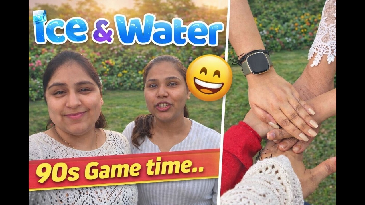 🎮90s Outdoor Games We Played | Ice & Water Game With Kids | Family Daily Vlog #dailyvlogs