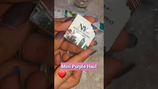 Purple Mini Haul #shorts #ytshorts #purplehaul #sugarcosmetics