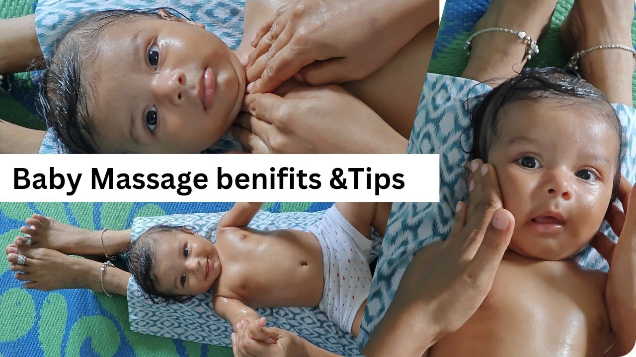 #Baby massage | How do a Newborn babies massage indian style||How to massage a baby in telugu||