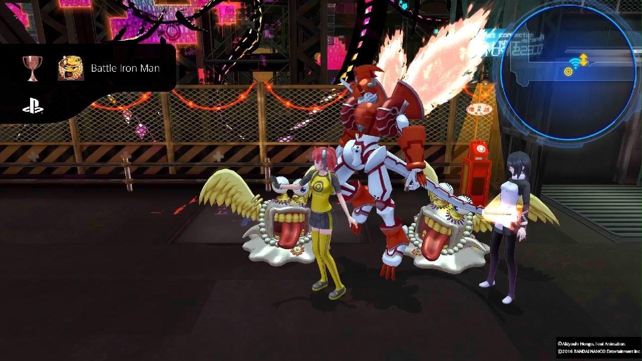 Battle Iron Man DIGIMON STORY CYBER SLEUTH