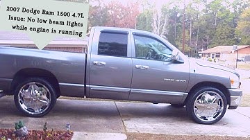 Dodge Ram 1500 low beam headlight issue