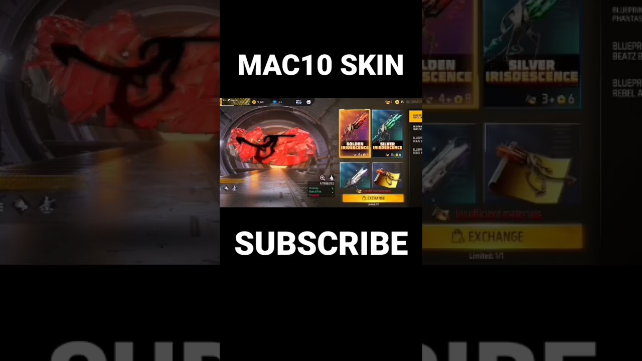MAC10 SKIN IN INCUBATOR IN COMING SOON IN INDIA SEVERE IN FREEFIRE