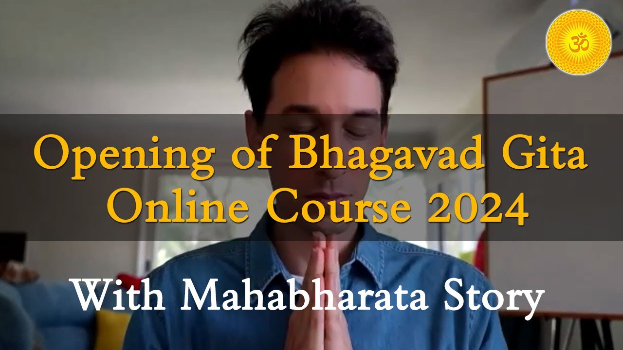 Opening of Bhagavad Gita Online Course 2024 Mahabharata Story   Gita Dhyanam V1 3