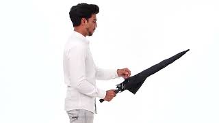 Destinio UV Coated 27 Inches Golf Umbrella - Single Fold, Black | Destinio.in
