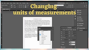 Changing Units of Measurements in Adobe InDesign CC