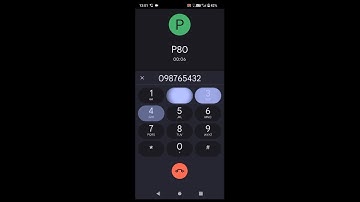 Cubot P80 incoming call (Screen Video)