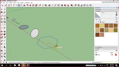 Sketchup Beginner Lesson 10 Polygon tool