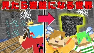 【マインクラフト】ぺいんとさんと見た場所が岩盤になる世界でサバイバルしたら奇跡が起きた！？ #最終回