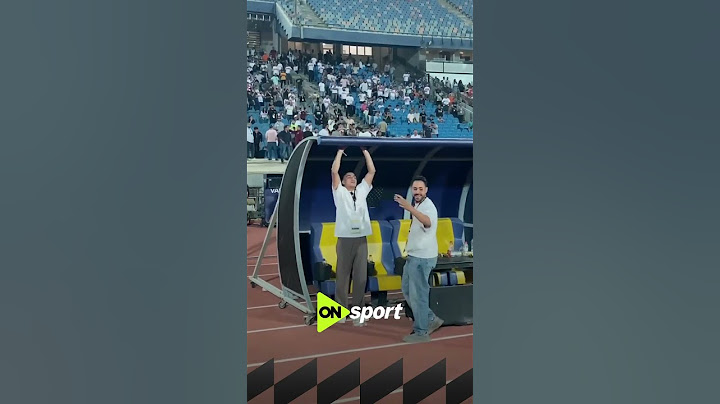 حماس مصطفى محمد أثناء تنفيذ ركلات ترجيح الزمالك وبيراميدز في نهائي كأس مصر