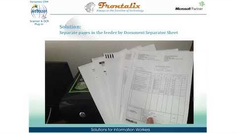 Dynamics CRM Scanner and OCR Plug-in - Document Separator Sheets (CRM 2011)