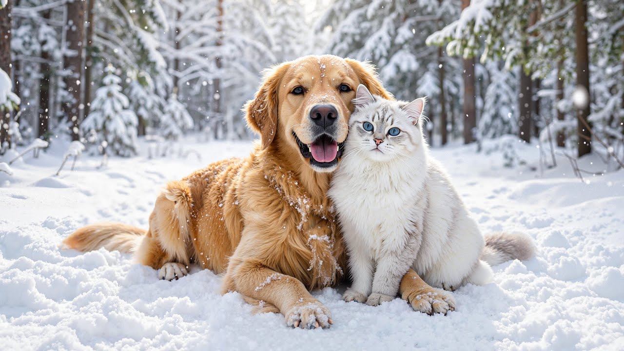 ❄️ Serene Snowy Wilderness with Piano Music for Stress Relief and Relaxation 🌙🎹