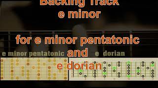 e minor pentatonic and e dorian improvisation / Backing Track
