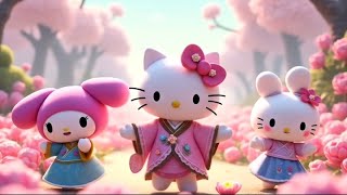 Happy Song For Kids & Baby | Hello Kitty & Friends Singing and Dancing in the Magical Flower Garden
