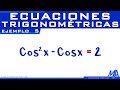 Ecuaciones trigonométricas | Ejemplo 5