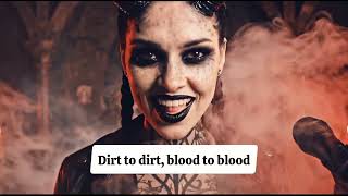 "Queen of Dust" Lilith Music 🎶  #lilith #darkfeminine #darkaesthetic #darkvibes #rapcore #newmusic 