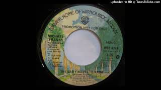 Michael Franks  The Lady Wants To Know extended 1977