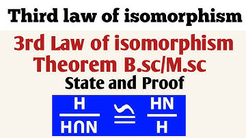 Third law of isomorphism theorem || B.sc/M.sc mathematics || #theorem