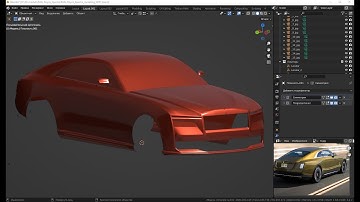 Rolls-Royce Spectre 9. Car modeling in Blender 3d
