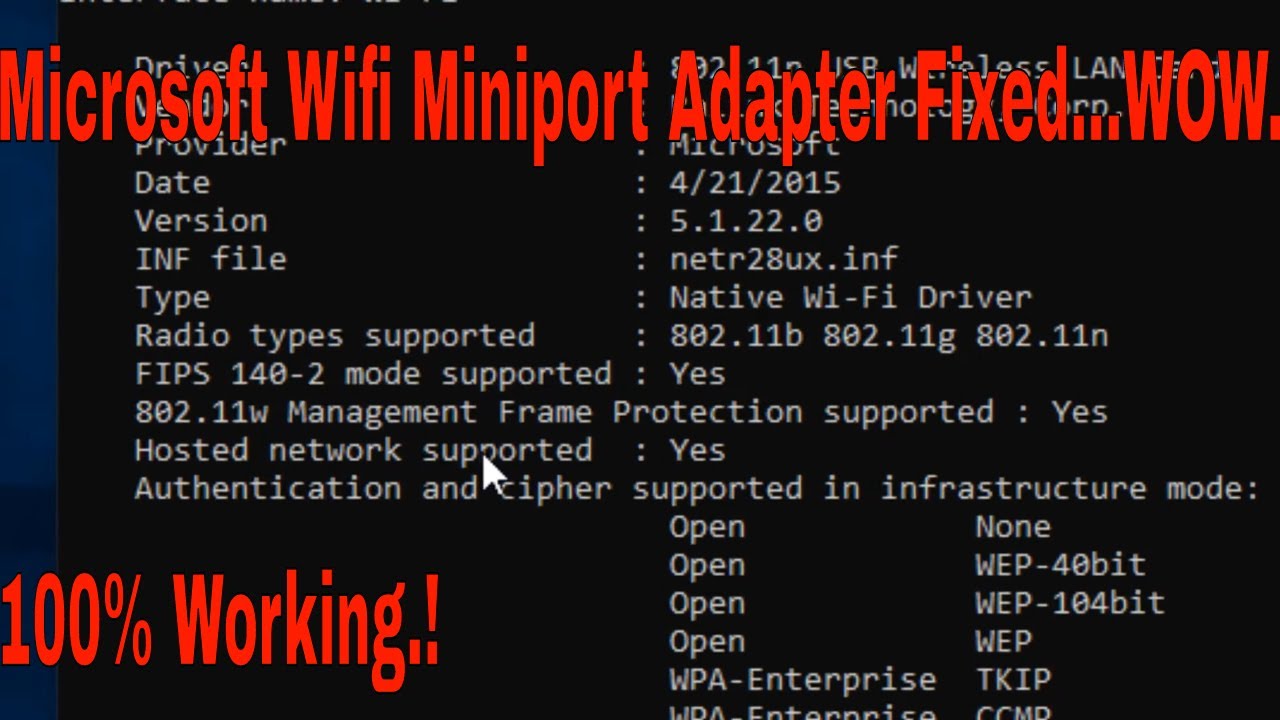 Update How To Fix Microsoft Wifi Virtual Miniport Adapter || 100% Working