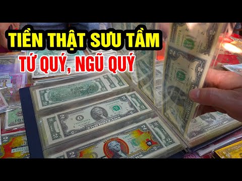 Tiền USD TỨ QUÝ - NGŨ QUÝ cực hiếm trong gian hàng TỶ ĐÔ độc nhất vô nhị #docuhanoi