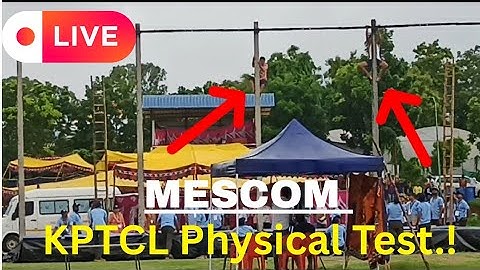KPTCL Mescom Physical Test Live. Shimoga | KPTCl Recruitment 2025