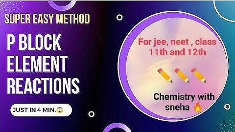 👉Super easy method to learn P-block reactions 👈...😲..Learn in just 4 minutes..| Inorganic chemistry|
