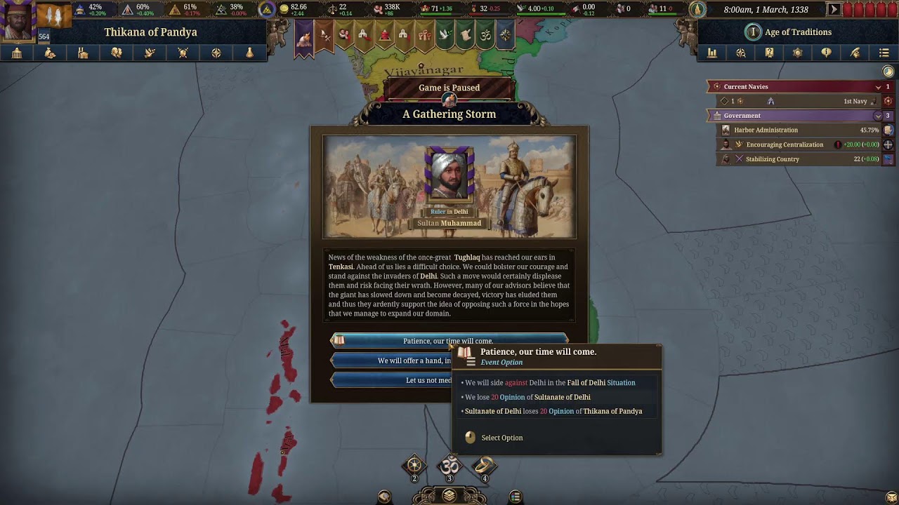 Pandya- Stacking Warscore Cost to 1 war France