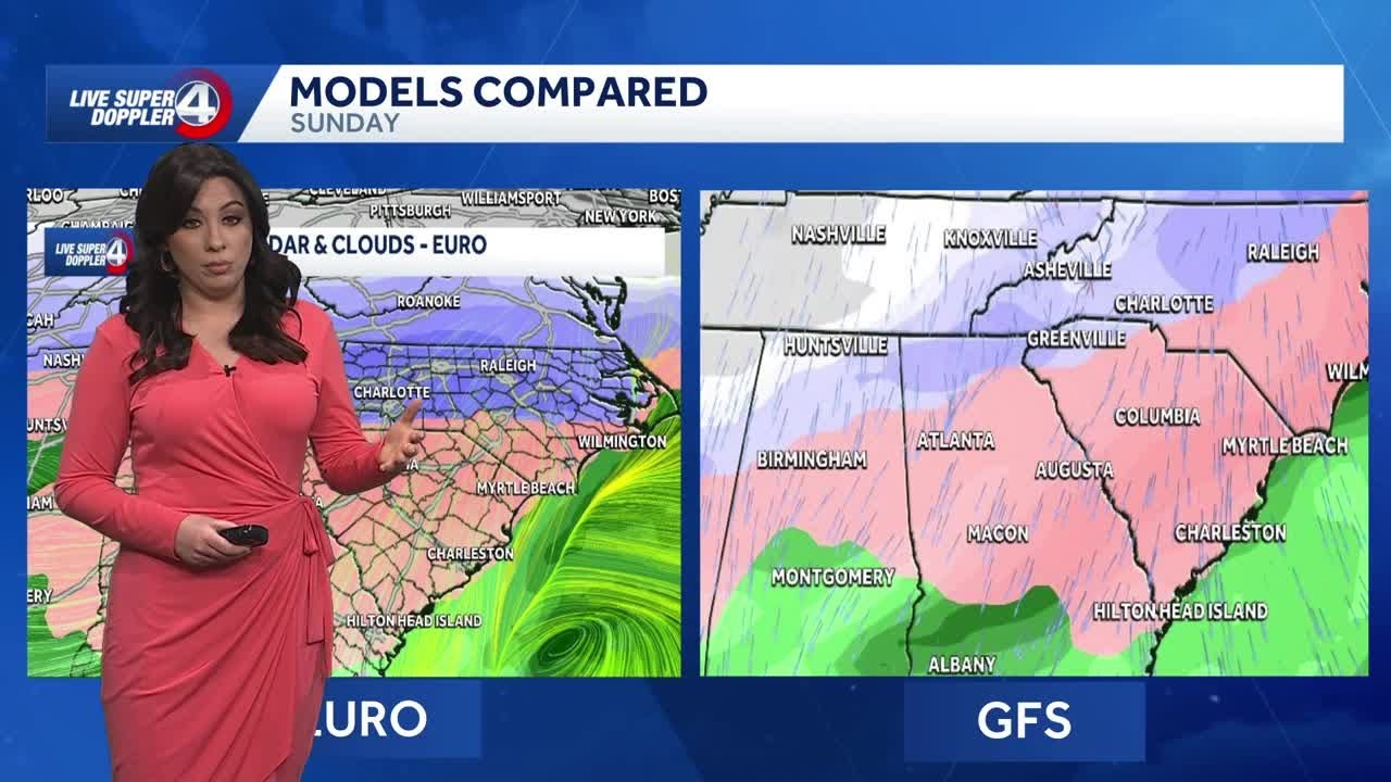 South Carolina: Watching for winter storm - YouTube