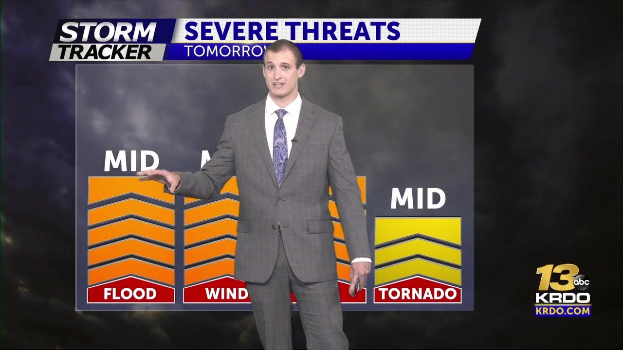 Severe storms expected tomorrow - YouTube